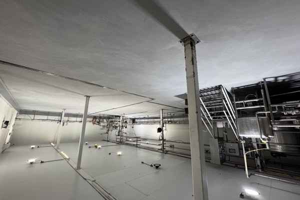 SaniCrete SL self-leveling urethane concrete installation