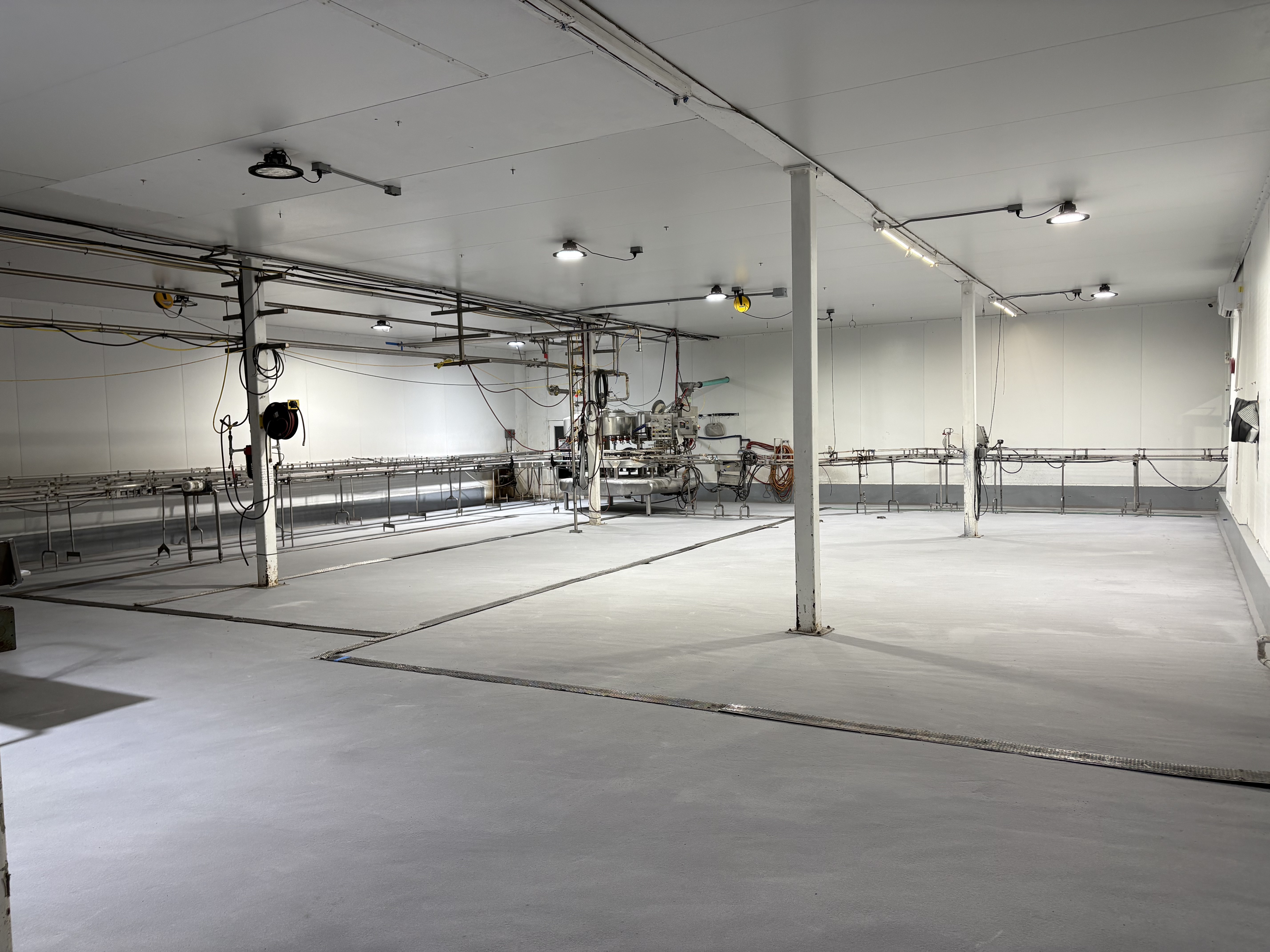 Juice processing facility floor after SaniCrete SL installation