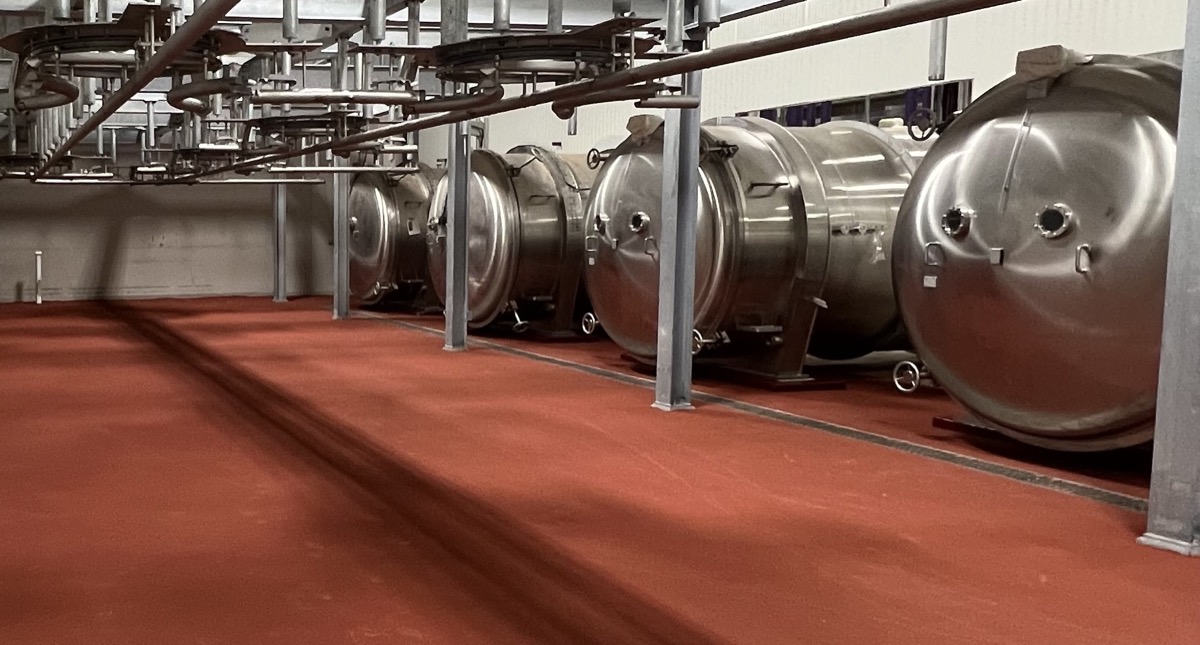 SaniCrete flooring in pet food manufacturing facility