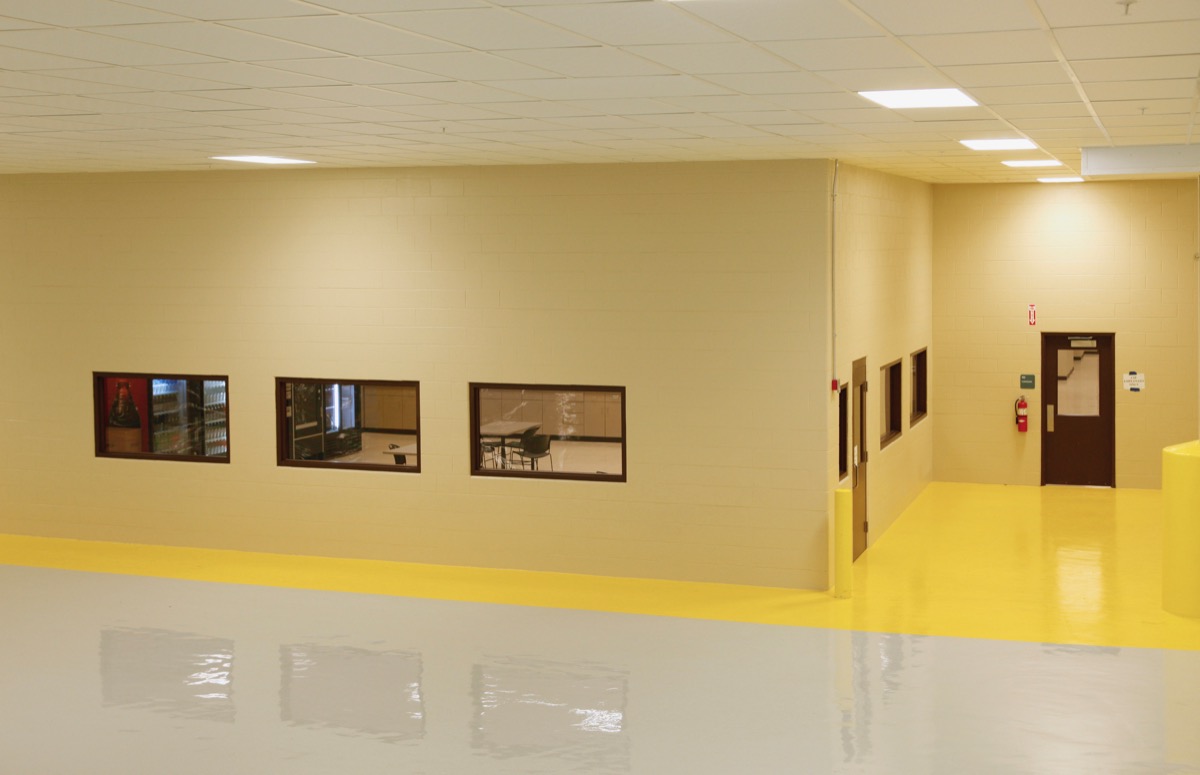 SaniCrete flooring in pharmaceutical clean room facility